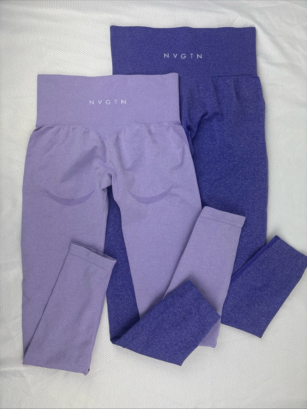 NVGTN Contour Seamless Leggings Lot Of Two Size Small Dark And Light Purple EUC